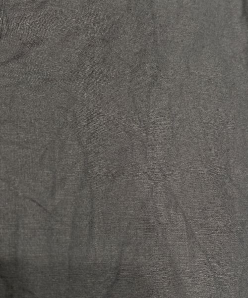 Saint Laurent Paris（サンローランパリ）Saint Laurent Paris (サンローランパリ) リネンレースアップシャツ ブラック サイズ:40の古着・服飾アイテム