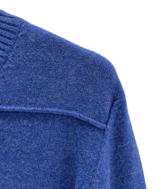 HERMES（エルメス）HERMES (エルメス) カシミヤニットワンピース ブルー サイズ:36の古着・服飾アイテム