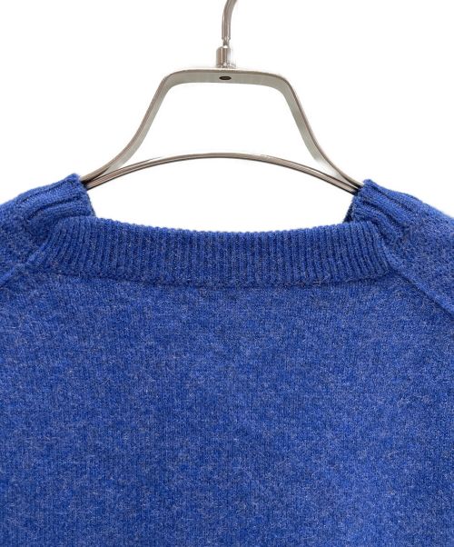 HERMES（エルメス）HERMES (エルメス) カシミヤニットワンピース ブルー サイズ:36の古着・服飾アイテム