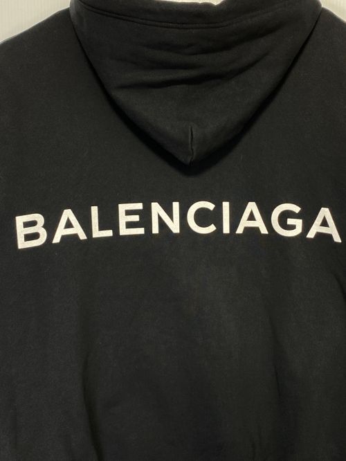 BALENCIAGA（バレンシアガ）BALENCIAGA (バレンシアガ) Back Logo Hoodie ブラック サイズ:Mの古着・服飾アイテム