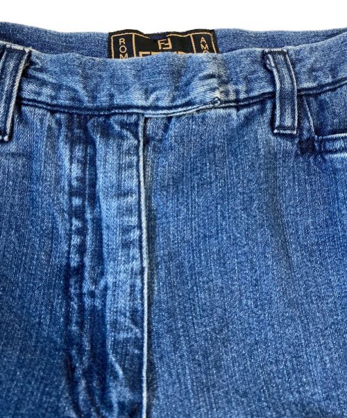 FENDI（フェンディ）FENDI (フェンディ) ラインストーンフリンジセットアップ ブルー サイズ:38/29inchの古着・服飾アイテム