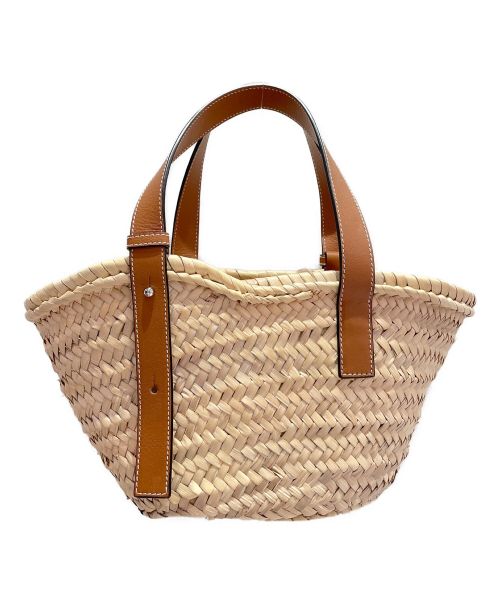 LOEWE（ロエベ）LOEWE (ロエベ) バスケットバッグスモール ナチュラル×タン サイズ:Ｓの古着・服飾アイテム