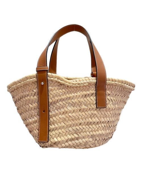 LOEWE（ロエベ）LOEWE (ロエベ) スモールバスケットバッグ ナチュラル×タン サイズ:スモールの古着・服飾アイテム