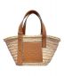LOEWE（ロエベ）の古着「スモールバスケットバッグ」｜ナチュラル×タン
