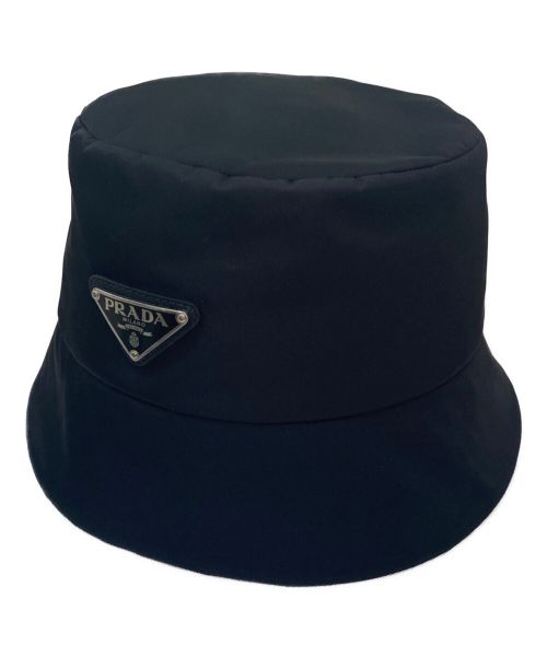 PRADA（プラダ）PRADA×adidas (プラダ × アディダス) バケットハット ブラック サイズ:FREEの古着・服飾アイテム