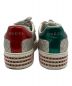 中古・古着 GUCCI (グッチ) エンブロイダリークリスタルスニーカー シルバー サイズ:37 1/2：39800円