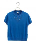 HERMESエルメス）の古着「ショートスリーブニット」｜ブルー
