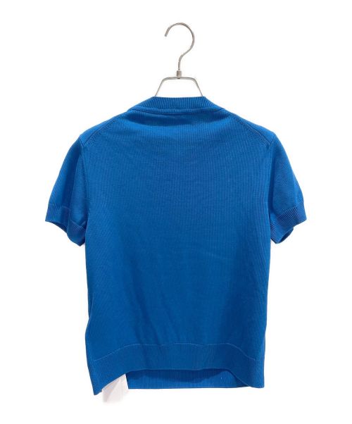 HERMES（エルメス）HERMES (エルメス) ショートスリーブニット ブルー サイズ:38の古着・服飾アイテム