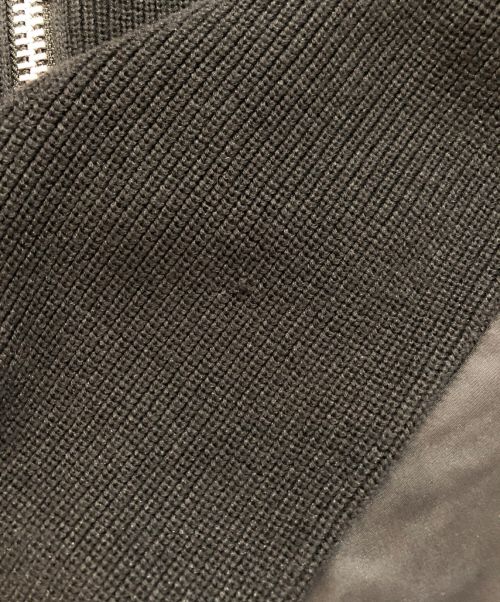 sacai（サカイ）sacai (サカイ) ナイロンツイルミックスニットブルゾン ブラック サイズ:3の古着・服飾アイテム