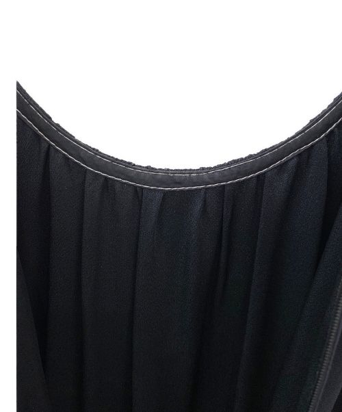 MARNI（マルニ）MARNI (マルニ) コントラストステッチシフトドレス ネイビー サイズ:38の古着・服飾アイテム