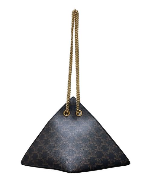 CELINE（セリーヌ）CELINE (セリーヌ) ピラミッドチェーンショルダーバッグ ブラウン サイズ:-の古着・服飾アイテム