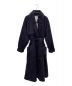 patou（パトゥ）の古着「コーデュロイトレンチコート」｜ブラック