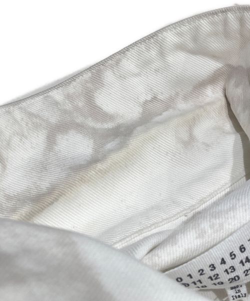 Maison Margiela（メゾンマルジェラ）Maison Margiela  (メゾンマルジェラ) ブリーチデニムジャケット ホワイト×ベージュ サイズ:48の古着・服飾アイテム