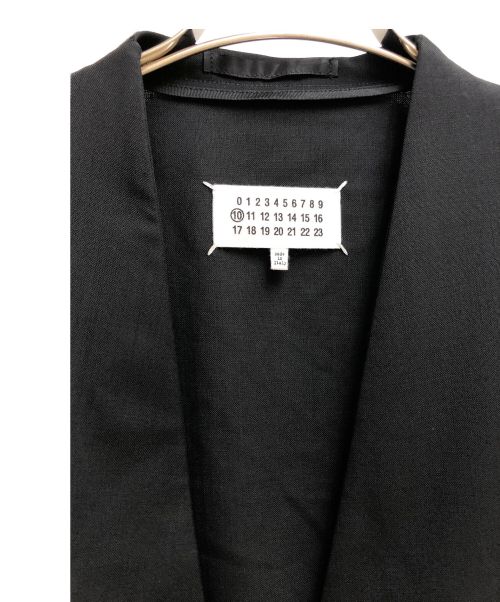 Maison Margiela（メゾンマルジェラ）Maison Margiela (メゾンマルジェラ) ノーカラージャケット ブラック サイズ:44の古着・服飾アイテム