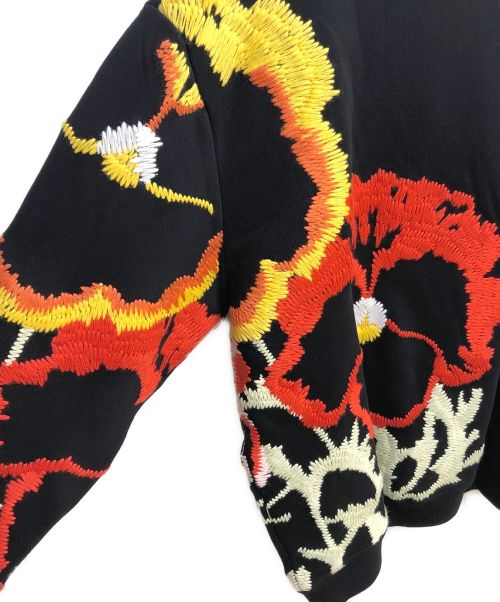 LOEWE（ロエベ）LOEWE (ロエベ) Pansies Embroidery Sweatshirt ブラック サイズ:XSの古着・服飾アイテム