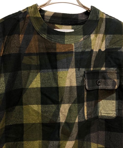 sacai（サカイ）sacai (サカイ) Plaid Pullover オリーブ サイズ:2の古着・服飾アイテム