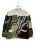 sacai（サカイ）の古着「ジャガードニットカーディガン」｜ホワイト×オリーブ