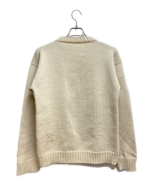 JIL SANDER（ジルサンダー）JIL SANDER (ジルサンダー) クロッシェプルオーバーニット アイボリー サイズ:48の古着・服飾アイテム