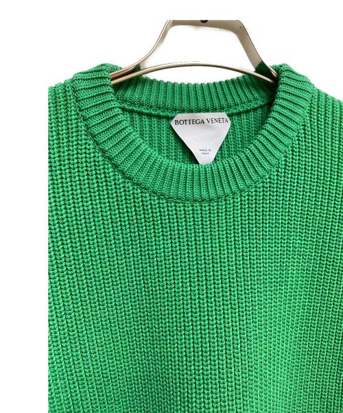 BOTTEGA VENETA（ボッテガベネタ）BOTTEGA VENETA (ボッテガベネタ) コットンリブセーター ピーポッド サイズ:Mの古着・服飾アイテム