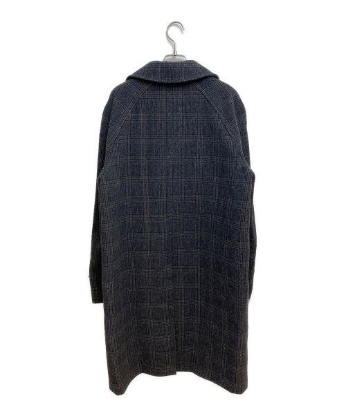 CELINE（セリーヌ）CELINE (セリーヌ) プリンス オブ ウェールズ チェックウール マックコート チャコールグレー サイズ:44の古着・服飾アイテム