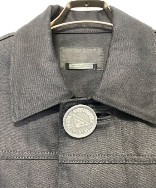 PRADA（プラダ）PRADA (プラダ) オーバーサイズジャケット ブラック サイズ:SIZE 48の古着・服飾アイテム