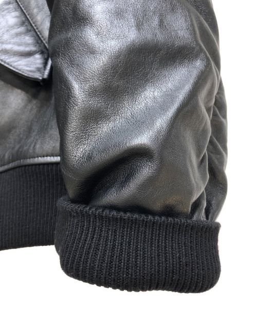 PRADA（プラダ）PRADA (プラダ) 21AW ナッパレザー ボンバージャケット ブラック サイズ:46の古着・服飾アイテム