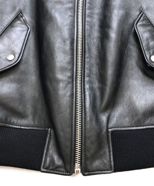 PRADA（プラダ）PRADA (プラダ) 21AW ナッパレザー ボンバージャケット ブラック サイズ:46の古着・服飾アイテム