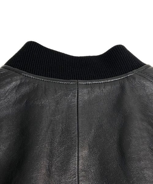 PRADA（プラダ）PRADA (プラダ) 21AW ナッパレザー ボンバージャケット ブラック サイズ:46の古着・服飾アイテム