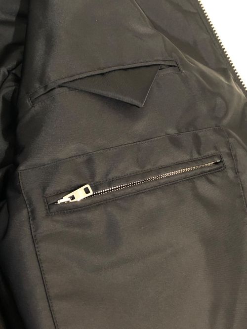 PRADA（プラダ）PRADA (プラダ) 21AW ナッパレザー ボンバージャケット ブラック サイズ:46の古着・服飾アイテム