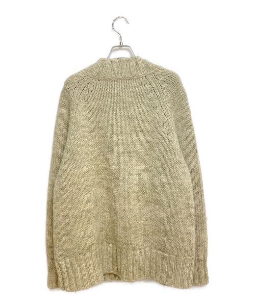 Maison Margiela（メゾンマルジェラ）Maison Margiela (メゾンマルジェラ) ローゲージアルパカコットンウールニットカーディガン ベージュ サイズ:Sの古着・服飾アイテム