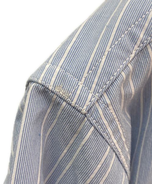 Maison Margiela（メゾンマルジェラ）Maison Margiela (メゾンマルジェラ) ストライプシャツ スカイブルー サイズ:36の古着・服飾アイテム