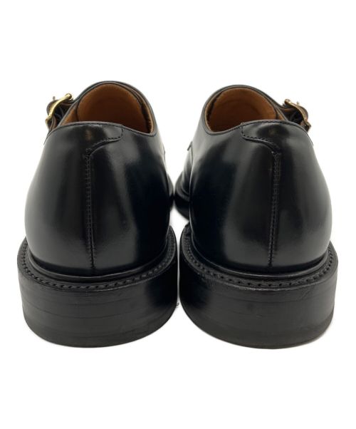 CALMANTHOLOGY（カルマンソロジー）CALMANTHOLOGY (カルマンソロジー) ダブルモンクストラップシューズ ブラック サイズ:6.5の古着・服飾アイテム