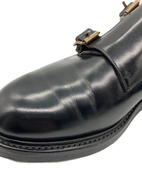 CALMANTHOLOGY（カルマンソロジー）CALMANTHOLOGY (カルマンソロジー) ダブルモンクストラップシューズ ブラック サイズ:6.5の古着・服飾アイテム