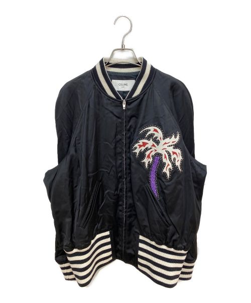 CELINE（セリーヌ）CELINE (セリーヌ) 22SS ×タイラー・チルドレス エンブロイダリー テディジャケット ブラック サイズ:46の古着・服飾アイテム