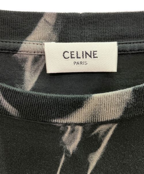 CELINE（セリーヌ）CELINE (セリーヌ) ルーズ Tシャツ タイダイコットン ブラック サイズ:Sの古着・服飾アイテム