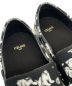 中古・古着 CELINE (セリーヌ) 22SS BRAIN ON 2020プリント CELINE エリオット スリッポン ブラック×ホワイト サイズ:42 未使用品：49800円
