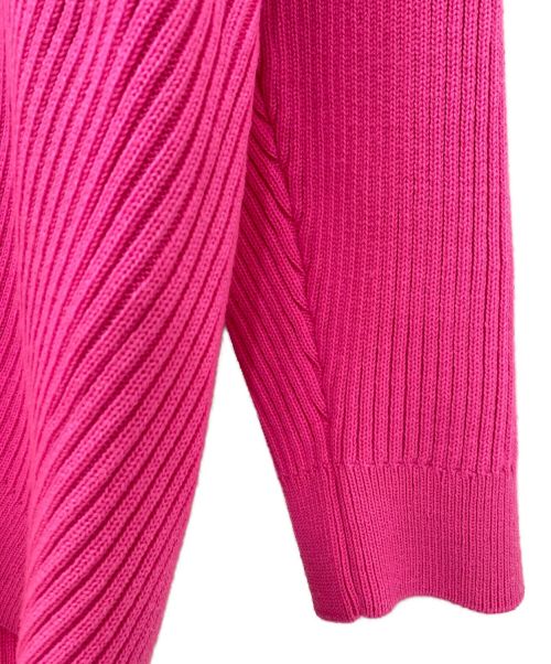 BALENCIAGA（バレンシアガ）BALENCIAGA (バレンシアガ) オーバーサイズVネックニット ピンク サイズ:XSの古着・服飾アイテム