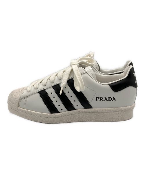 PRADA（プラダ）PRADA×adidas (プラダ × アディダス) スニーカー ホワイト×ブラック サイズ:23の古着・服飾アイテム
