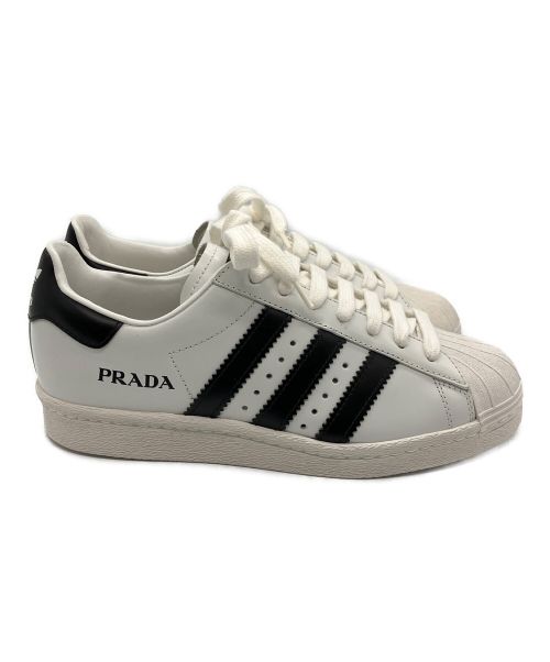 PRADA（プラダ）PRADA×adidas (プラダ × アディダス) スニーカー ホワイト×ブラック サイズ:23の古着・服飾アイテム