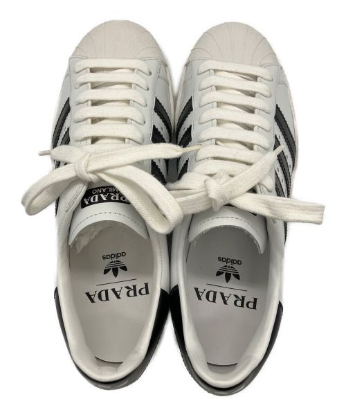 PRADA（プラダ）PRADA×adidas (プラダ × アディダス) スニーカー ホワイト×ブラック サイズ:23の古着・服飾アイテム