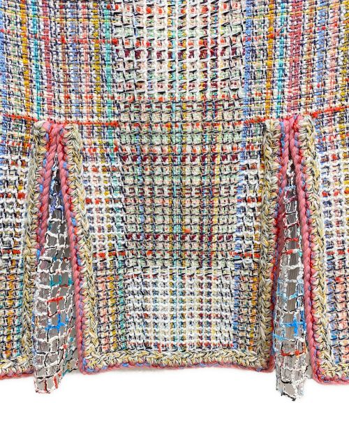 CHANEL（シャネル）CHANEL (シャネル) ツイードセットアップスーツ マルチカラー サイズ:36の古着・服飾アイテム
