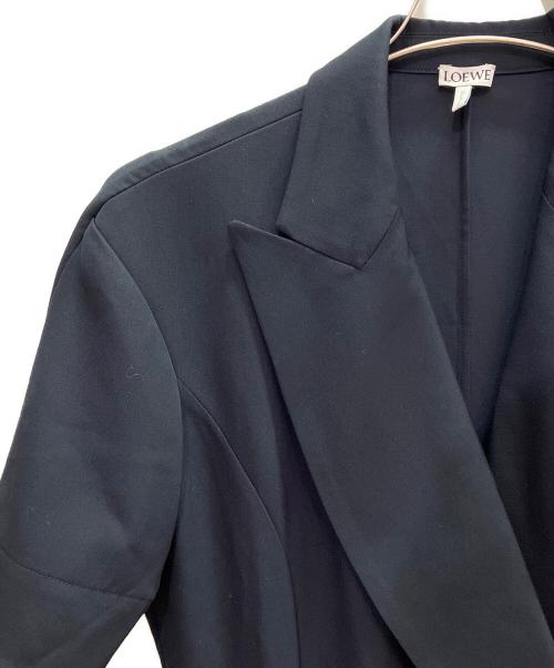 LOEWE（ロエベ）LOEWE (ロエベ) ラップフロントワンピース ネイビー サイズ:38の古着・服飾アイテム