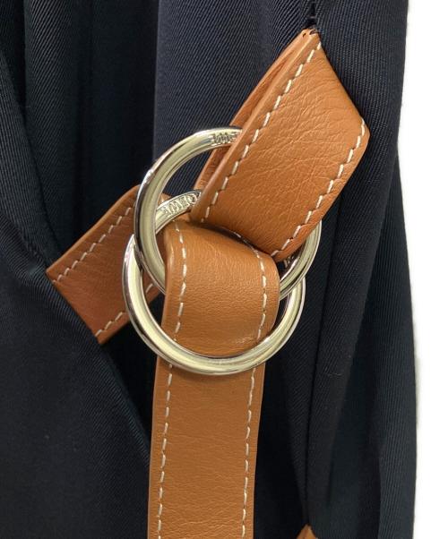 LOEWE（ロエベ）LOEWE (ロエベ) ラップフロントワンピース ネイビー サイズ:38の古着・服飾アイテム