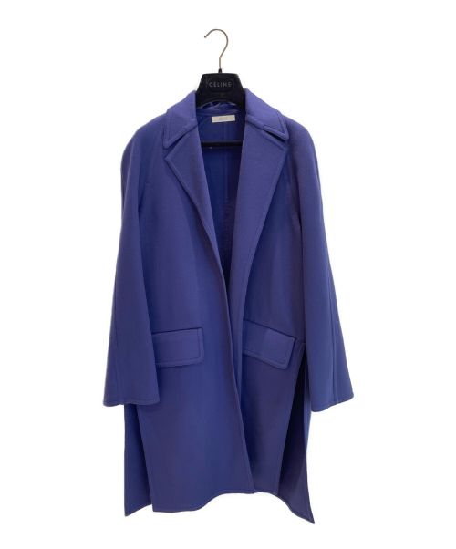 CELINE（セリーヌ）CELINE (セリーヌ) サイドスリットチェスターコート ネイビー サイズ:36の古着・服飾アイテム