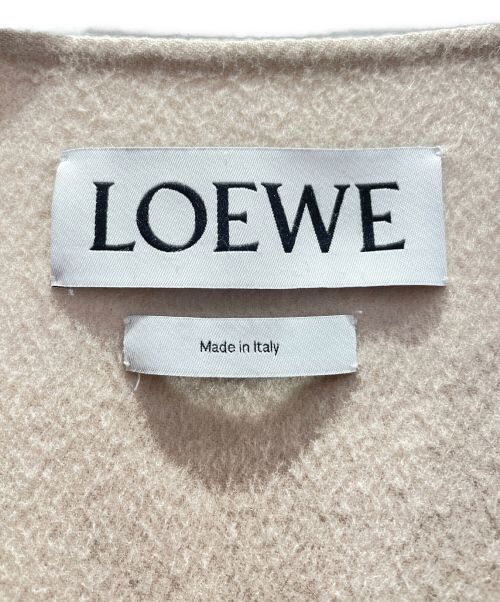 LOEWE（ロエベ）LOEWE (ロエベ) ウールカシミヤロングコート ベージュ サイズ:Ｓの古着・服飾アイテム