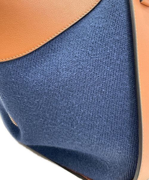 LOEWE（ロエベ）LOEWE (ロエベ) ハンモックバッグスモール ネイビー×ブラウン サイズ:スモールの古着・服飾アイテム