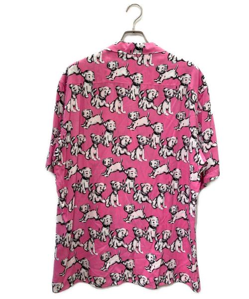 CELINE（セリーヌ）CELINE (セリーヌ) アーティストプリント ハワイアンシャツ ピンク×ホワイト サイズ:37の古着・服飾アイテム