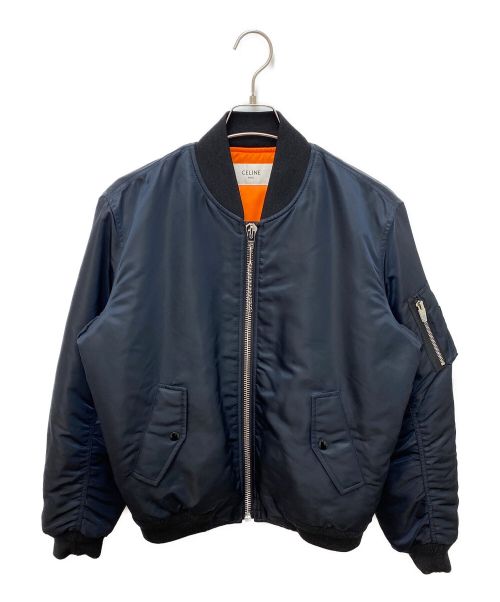 CELINE（セリーヌ）CELINE (セリーヌ) 21AW ルーズボンバージャケット ダークネイビー サイズ:46の古着・服飾アイテム