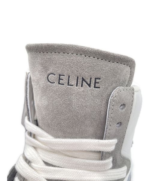 CELINE（セリーヌ）CELINE (セリーヌ) 22SS CT-01 「Z」 ハイトップスニーカー グレー×ホワイト サイズ:42の古着・服飾アイテム