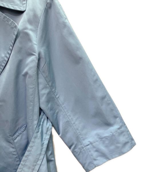 MaxMara（マックスマーラ）MaxMara (マックスマーラ) ベルテッドスプリングコート ブルー サイズ:36の古着・服飾アイテム